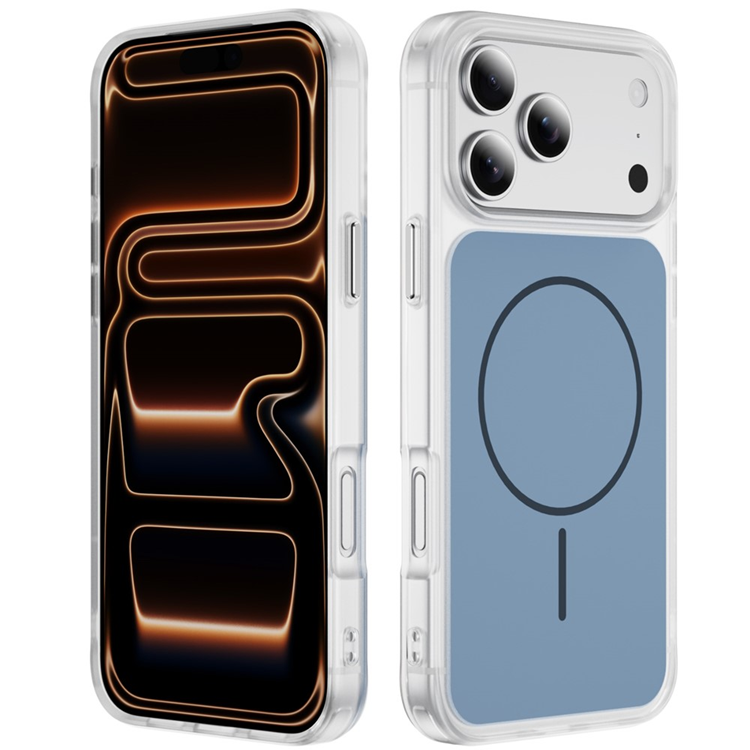 iPhone 17 Pro Mobilskal MagSafe Skin Touch TPU PC - Blå (Himmelsblå) | 2353 | AlltMobil