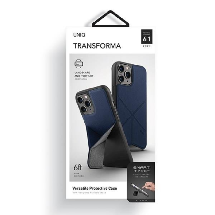 UNIQ - UNIQ iPhone 12/12 Pro Mobilskal Transforma - Blå