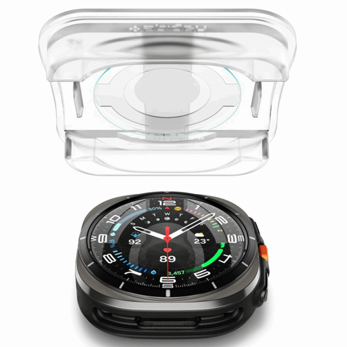 Spigen - [2-Pack] Spigen Galaxy Watch Ultra (47mm) Härdat glas Skärmskydd EZ Fit