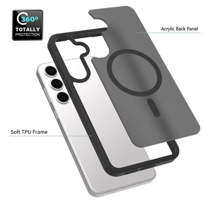 A-One Brand - Galaxy S25 Plus/S24 Plus Mobilskal MagSafe Skin Touch Acrylic