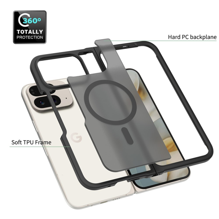 A-One Brand - Google Pixel 10 Pro Fold Mobilskal MagSafe Skin Touch - Svart
