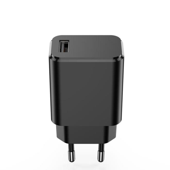XO - XO Väggladdare USB 3A med MicroUSB 1m Kabel - Svart