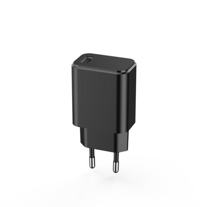 XO - XO Väggladdare USB 3A med MicroUSB 1m Kabel - Svart