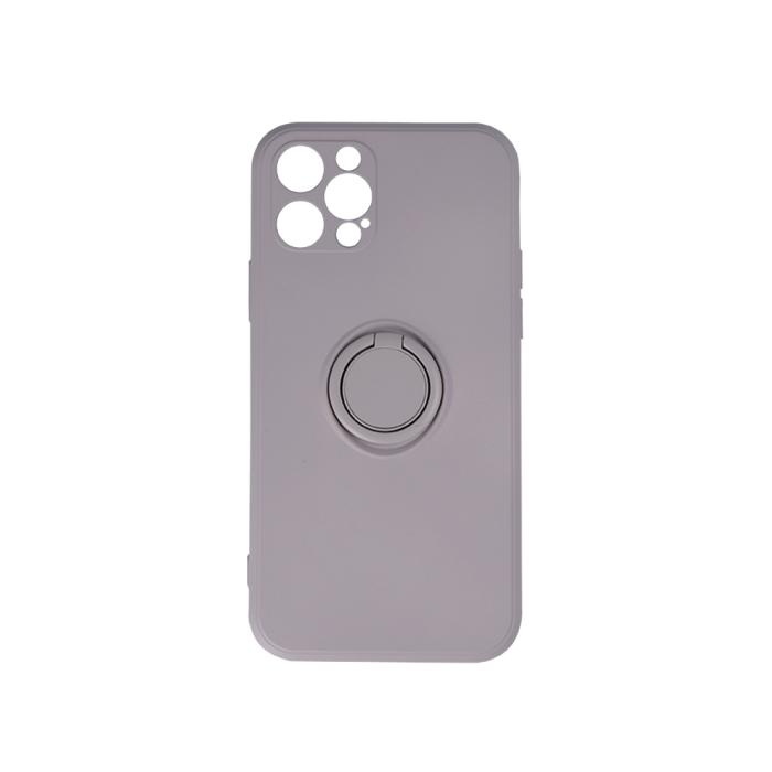 OEM - iPhone 13 Skal med Finger Grepp - Ljusgrå