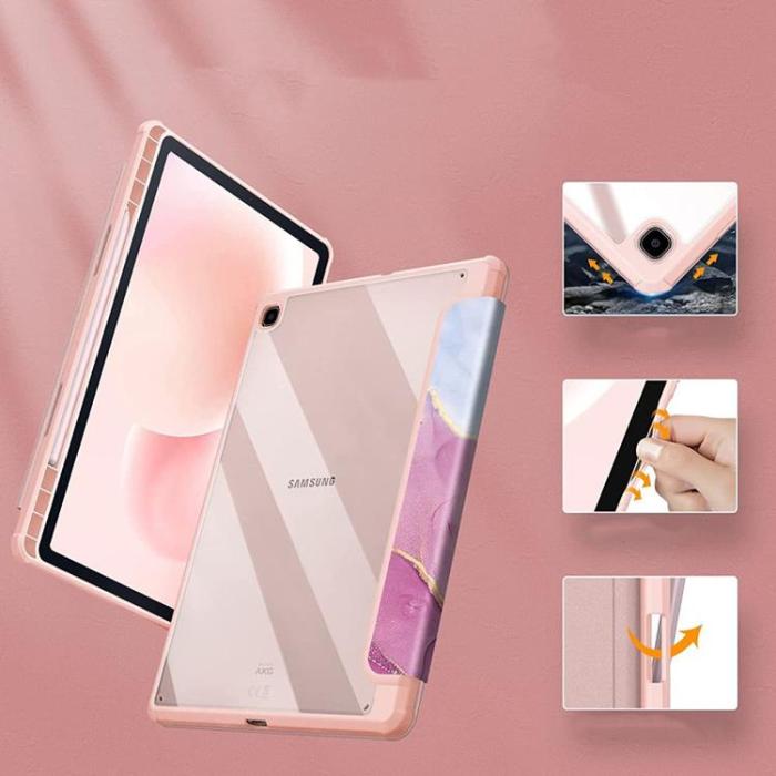 Tech-Protect - Galaxy Tab S6 Lite (2020/2022) Fodral Hybrid Smart - Marble