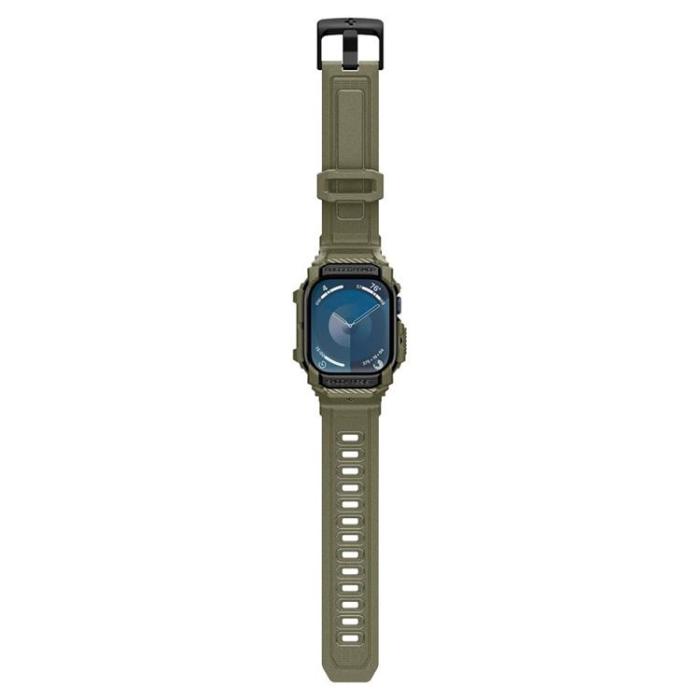 Spigen - Spigen Apple Watch 46mm Series 10 Armband Rugged Armor Pro