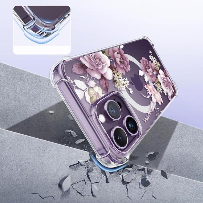 UTGATT - Tech-Protect iPhone 12/12 Pro Mobilskal Magsafe Magmood - Spring Floral