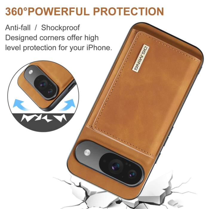 DG.MING - DG.MING Google Pixel 10 Pro/10 Plånboksfodral Detatchable M1