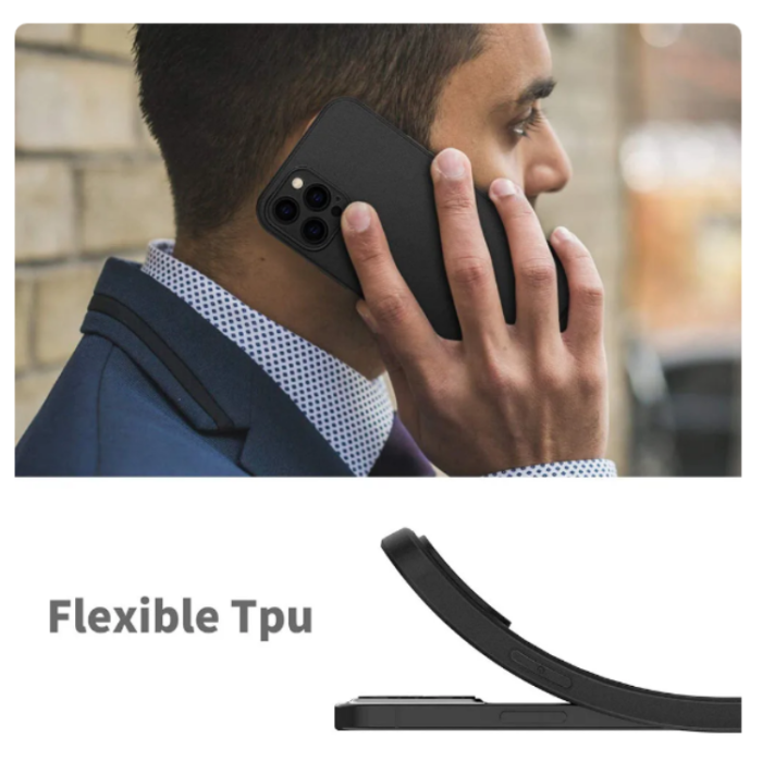 A-One Brand - iPhone 12 Pro Max Mobilskal TPU Slim - Svart