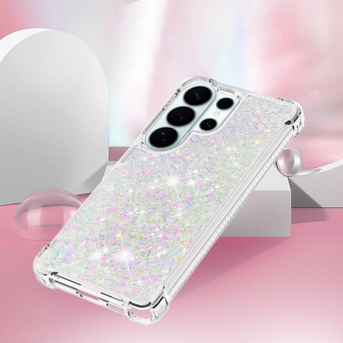 DIERFENG - Mobilskal till SAMSUNG Galaxy S26 Ultra TPU Glittrande Stötsäker Laser / Hjärtan