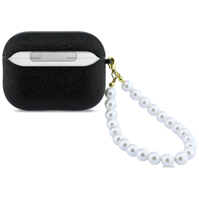 Guess - Guess AirPods Pro 3 Skal Glitter Pearl Strap