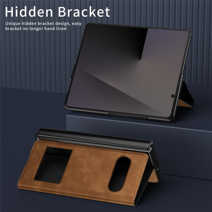 A-One Brand - Galaxy Z Fold7 Fodral View Window - Brun