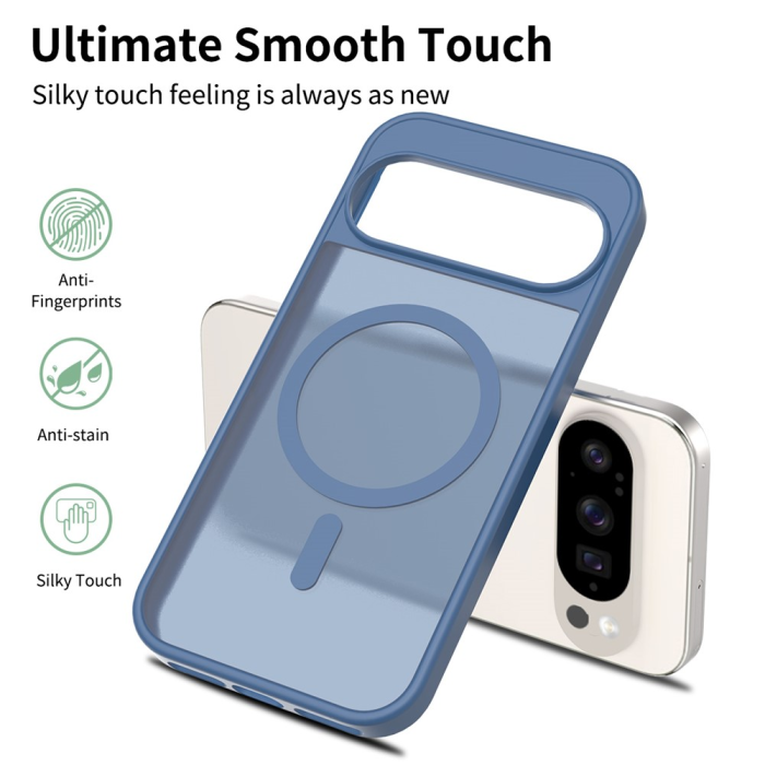 A-One Brand - Google Pixel 10/10 Pro Mobilskal MagSafe Skin Touch - Blå