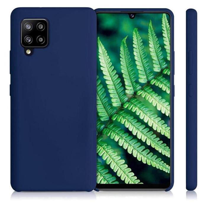 OEM - Silicone Soft Flexible Skal Galaxy A42 - Blå