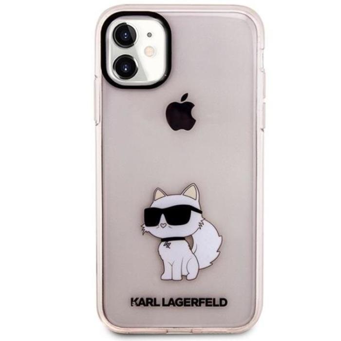 KARL LAGERFELD - Karl Lagerfeld iPhone 11 / XR Mobilskal Ikonik Choupette - Rosa