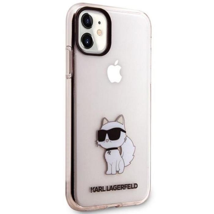 KARL LAGERFELD - Karl Lagerfeld iPhone 11 / XR Mobilskal Ikonik Choupette - Rosa
