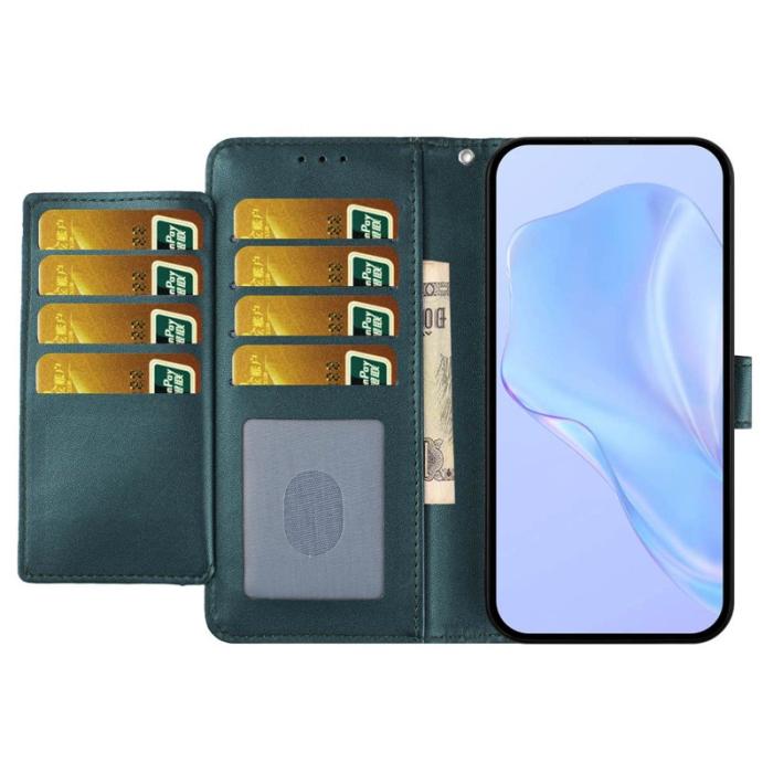 OEM - Samsung Galaxy A57 Plånboksfodral Konstläder Med Rem - Grön