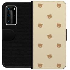 iSecrets - Pl&aring;nboksfodral till Huawei P40 Pro med Bj&ouml;rnm&ouml;nster