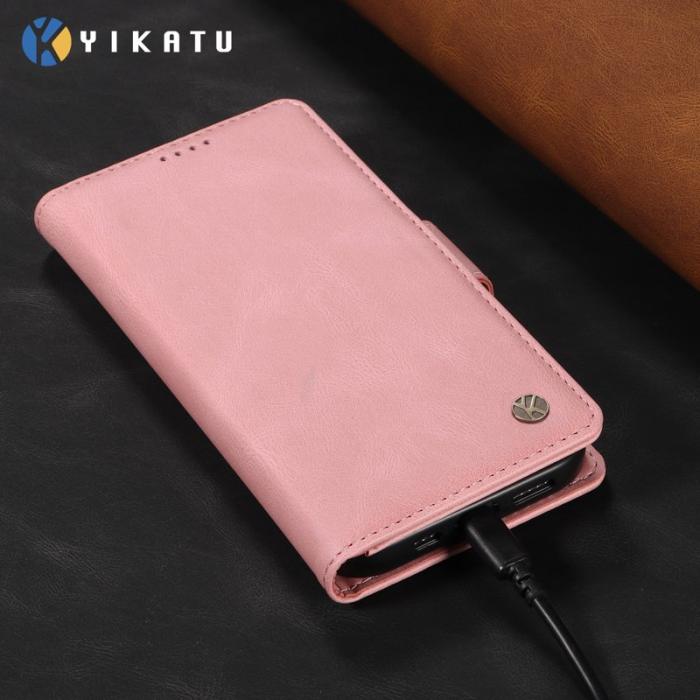 YIKATU - YIKATU Samsung Galaxy A57 Plånboksfodral Konstläder - Rosa