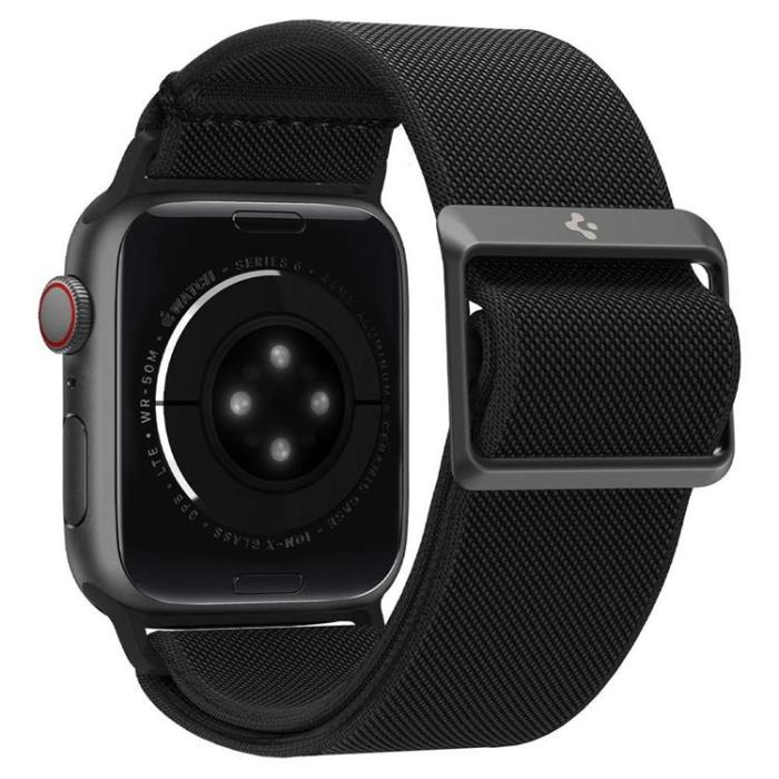 Spigen - Spigen Fit Lite Armband Apple Watch 4/5/6/7/8/SE/Ultra (42/44/45/49 mm) - Svart