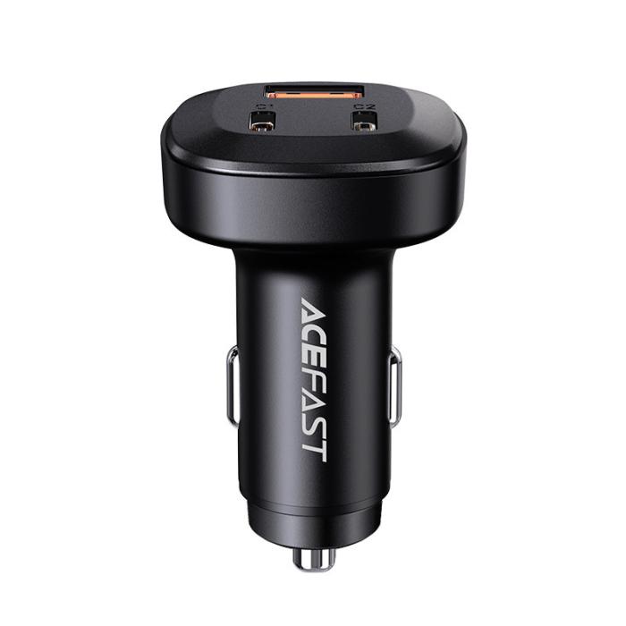 Acefast - Acefast Billaddare 66W 2x USB-C Till USB - Svart