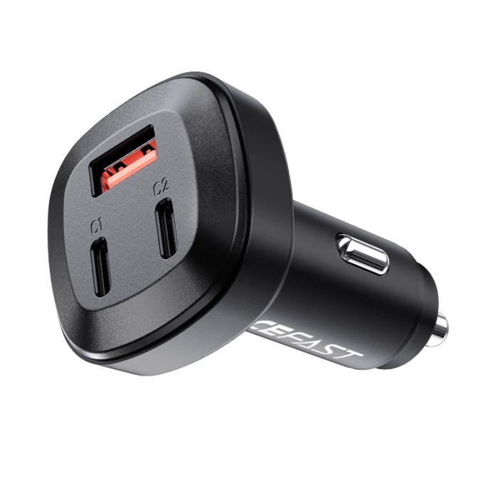 Acefast - Acefast Billaddare 66W 2x USB-C Till USB - Svart