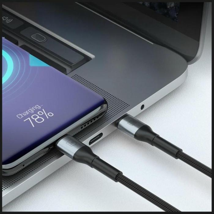 3MK - 3MK USB-C till USB-C 60W Kabel 20V/3A 3m N-SERIES Hyper - Svart