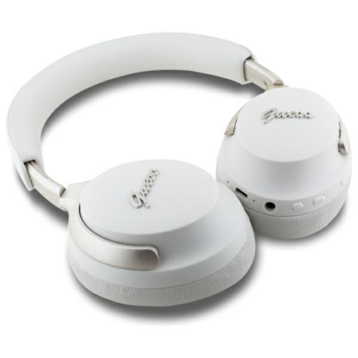 Guess - Guess Bluetooth On-Ear ANC Hörlurar Metal Script Logo - Beige