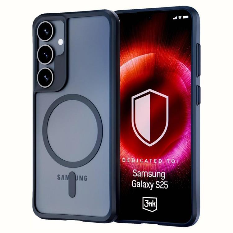 3MK Mobilskal till Galaxy S25 MagSafe Satin Armor - Svart | 2353 | AlltMobil
