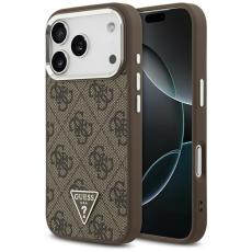 Guess - Guess iPhone 17 Pro Mobilskal MagSafe 4G Triangle Logo - Brun