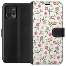 iSecrets - Pl&aring;nboksfodral till Motorola Moto G72 med Blommigt