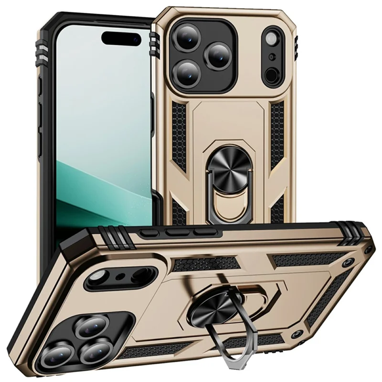 iPhone 17 Pro Mobilskal med Kickstand - Guld | 2353 | AlltMobil