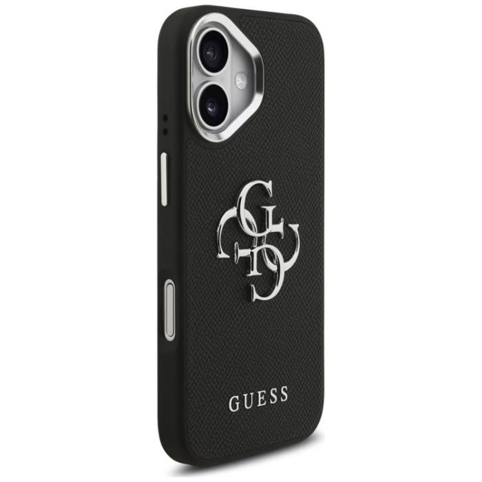 Guess - Guess iPhone 17 Mobilskal Grained Big 4G Classic Logo - Svart