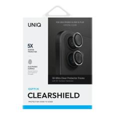 UNIQ - UNIQ iPhone 16/16 Plus Kameralinsskydd H&auml;rdat Glas Optix Clear