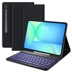Tech-Protect - Tech-Protect Galaxy Tab S10 FE Plus Fodral med Tangentbord - Svart