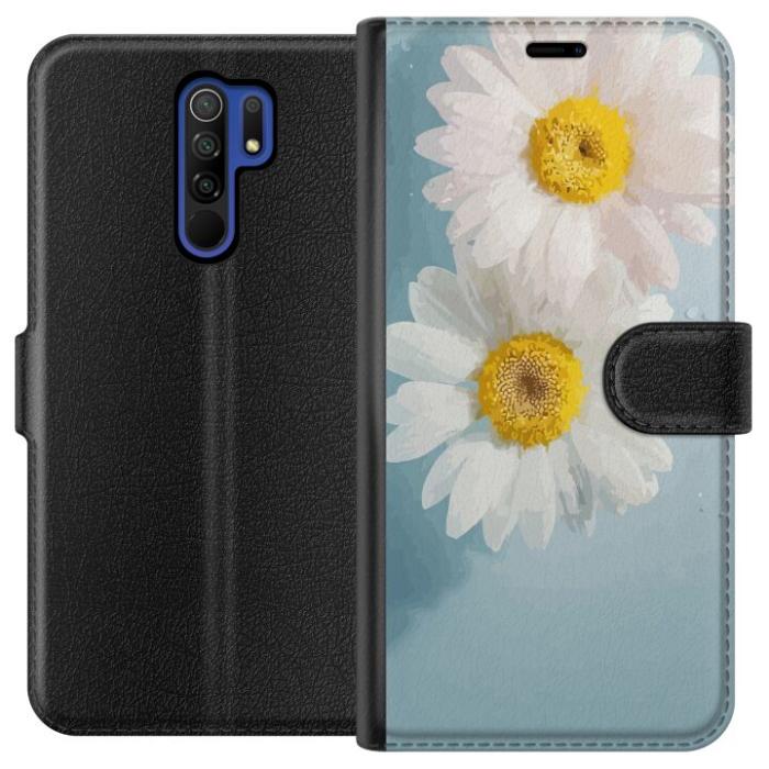 iSecrets - Plånboksfodral till Xiaomi Redmi 9 med Sommarblommor