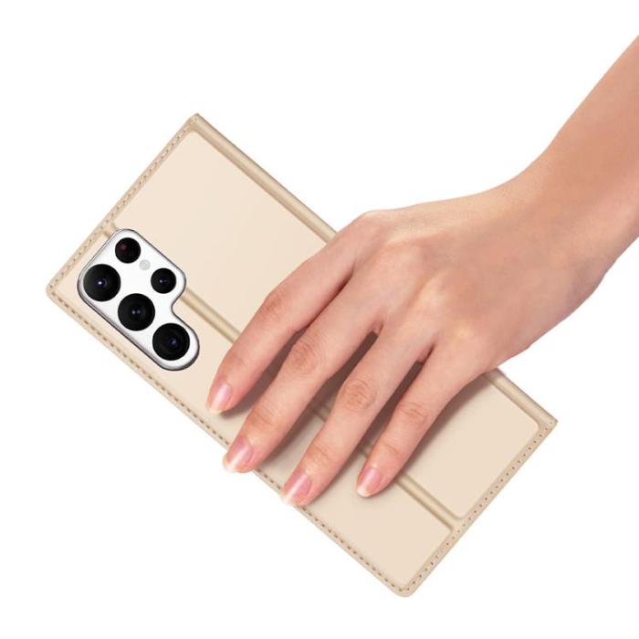 Dux Ducis - Dux Ducis Galaxy S23 Ultra Plånboksfodral Skin Series - Guld