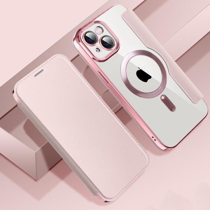 Boom of Sweden - BOOM iPhone 13 Pro Max Magsafe Plånboksfodral RFID Flip - Rosa