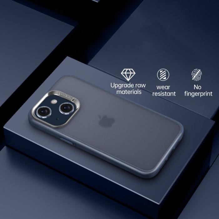 SULADA - SULADA Mobilskal till iPhone 15 PC+TPU Matt Ytbehandling Blå