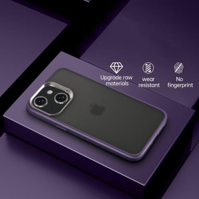 SULADA - SULADA Mobilskal till iPhone 15 PC+TPU Matt Ytbehandling - Lila
