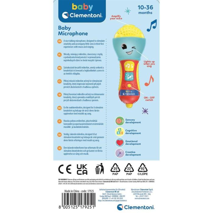 CLEMENTONI - CLEMENTONI Baby Microphone