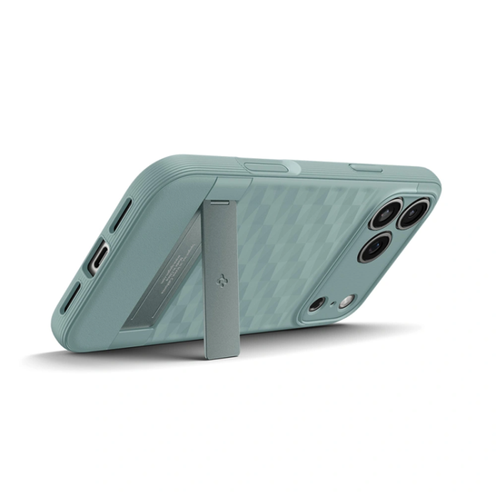 Spigen - Spigen iPhone 17 Pro Mobilskal Magsafe Kickstand Parallax - Saga Grön