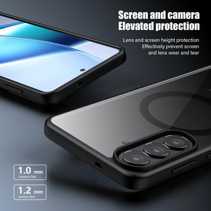 OEM - Mobilskal för Samsung Galaxy S26 Magnetiskt PC + TPU Stöttålig - Svart