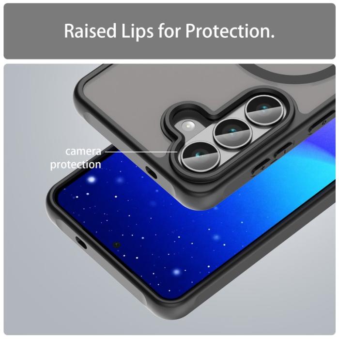 OEM - Mobilskal för Samsung Galaxy S26 Magnetiskt PC + TPU - Svart