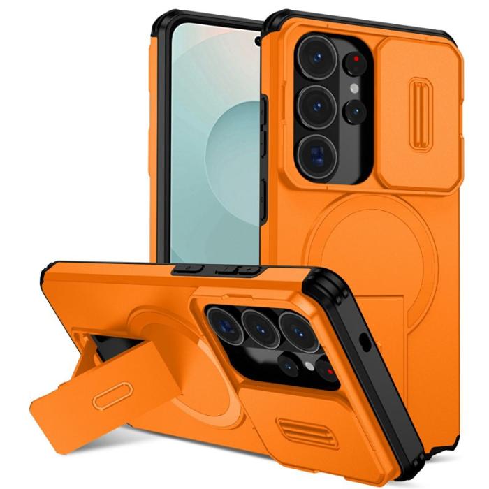 OEM - Mobilskal för Samsung Galaxy S26 Ultra Magnetiskt Kickstand - Orange