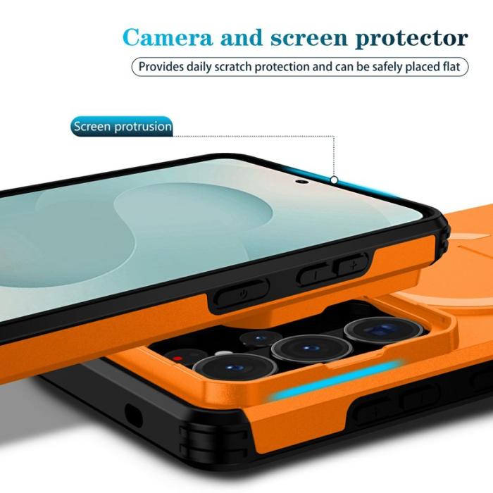 OEM - Mobilskal för Samsung Galaxy S26 Ultra Magnetiskt Kickstand - Orange