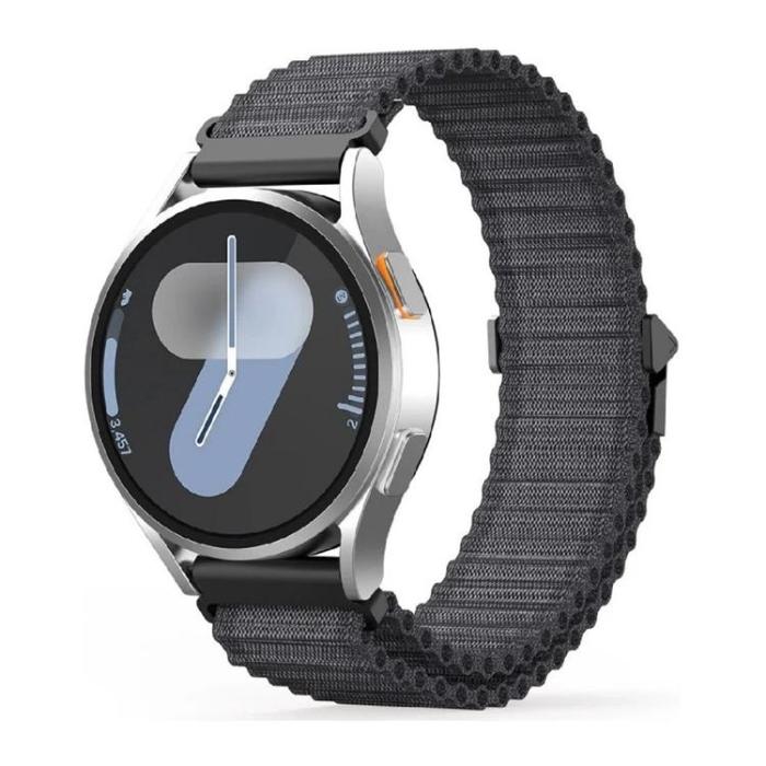 Dux Ducis - Dux Ducis Galaxy Watch (20mm) Armband YC Nylon - Mörkgrå