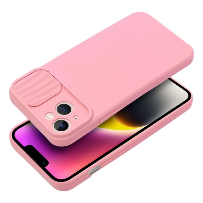 OEM - SLIDE skal för iPhone 14 Plus i ljusrosa