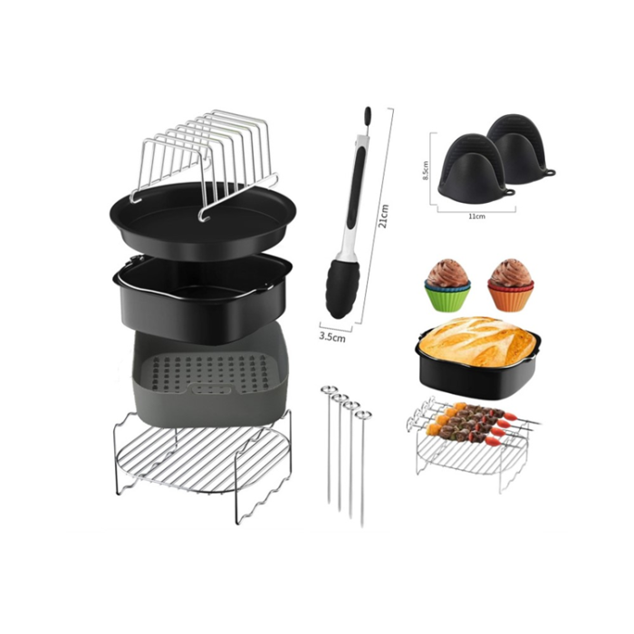 OEM - [9-pack] Silikonform för Tårtfat, Grillgaller kit för Ninja Air Fryer AF180