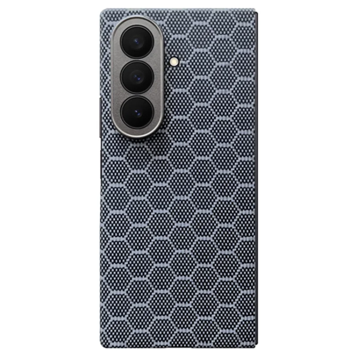 A-One Brand - Galaxy Z Fold 7 5G Mobilskal Magsafe Aramid Fiber med Front Ram - Honeycomb